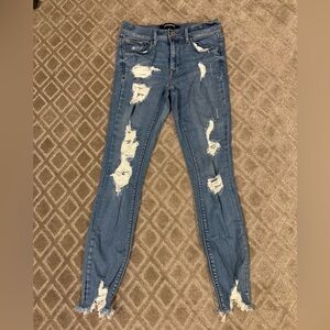 Express mid rise ankle legging jeans